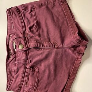 American Eagle Outfitters Women's Dark Red Jean Shorts